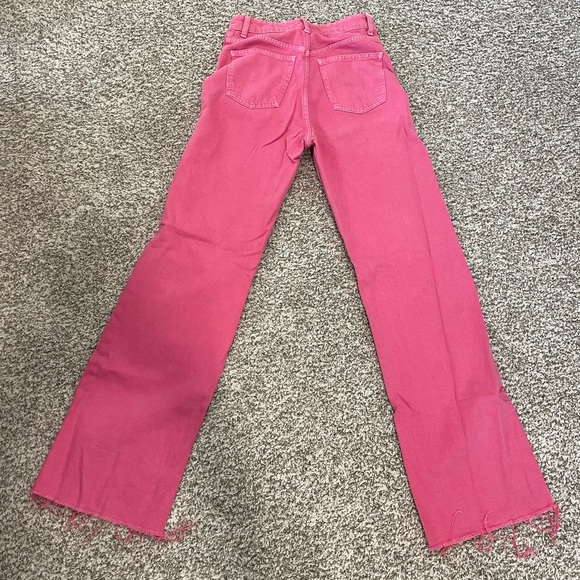 Pink Zara Wide Leg Jeans - Picture 3 of 3